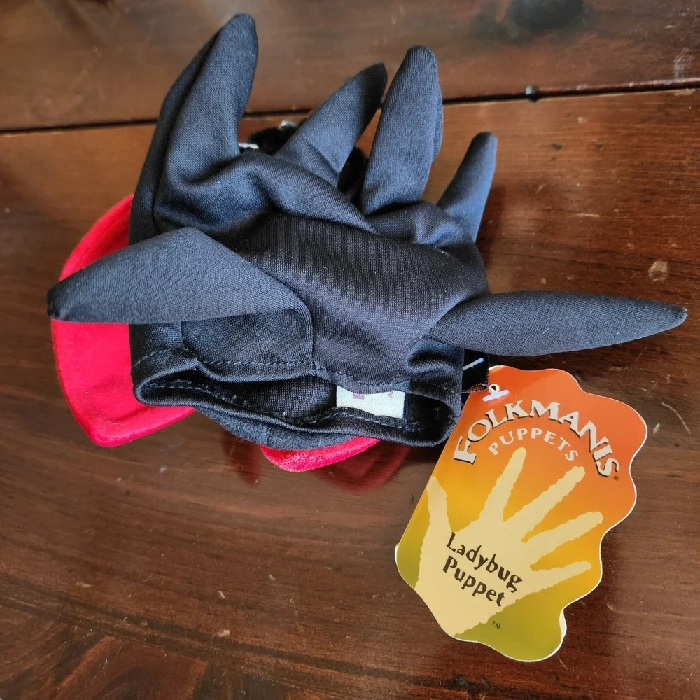 Folkmanis Folktails Ladybug Hand Puppet‎ Glove Storytelling Bug Insect Plush